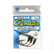 Gamakatsu Wicked Wacky Hook Size 2/0 ,3 Per pack (4585)