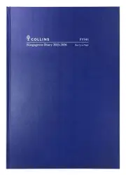 2025 2026 Financial Year Diary Collins Kingsgrove A4 Day to Page FY141.P59 BLUE
