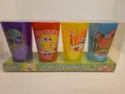 Vintage SpongeBob Pearlescent Tumblers Set Of 4 2004