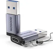 MOGOOD USB C Female to USB A Male Adapter Type C Charger Connector for Apple MagSafe Watch 7/8 to USB Wall Plug Type C Charger Compatible with iPhone 14 Plus Pro iWatch AirPods CarPlay
