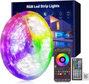 66Ft LED Strip Lights Music Sync Color Changing RGB, App & Remote Control