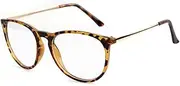 ADEWU Blue Light Filter Computer Glasses Without Prescription Nerd Gaming Glasses Frame for Women Men Anti Blue Light PC/TV/Mobile Phone, Havana