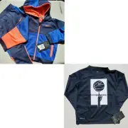 Nike Boys 24 Months/2T Winter Tracksuit Track Pants Blue Orange Hoodie Jacket