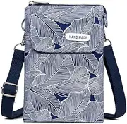 [Tangostu] Canvas Small Crossbody Bags Cell Phone Purse Wallet Shoulder Bag for Women Teen Girls