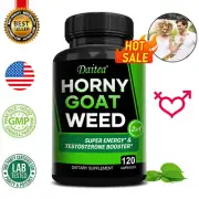 Horney Goat Weed for Men - with Maca, Saw Palmetto, Ginseng, Tribulus