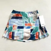 NWT Lululemon Peek Pleat High-Rise Tennis Skirt Shadow Court Multi Night Sea 2