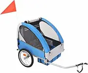 Child Bike Trailer, Children Bicycle Trailer, Load Capacity 30 kg, Cycling Kids' Bicycle Trailer- for Travel and Storage