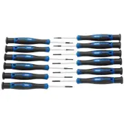 Draper Precision Screwdriver Set 12 Piece Soft Grip Handles 28118