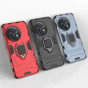 For OnePlus 11 10T 5G, Shockproof Hybrid Armor Ring Holder Magnetic Stand Case