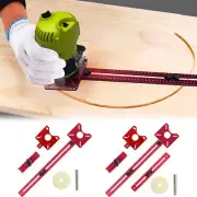 Router Milling Groove Bracket Aluminum Alloy Router Circle Cutter Jig·-