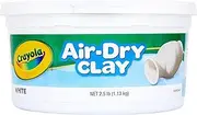 Bulk Buy: Crayola Air Dry Clay 2.5 Pound Tub White 57-5050 (2-Pack)
