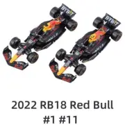 1:43 Bburago 2022 RedBull RB18 #1 Max/ #11 Perez F1 Diecast Model Car Collection