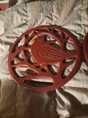 Red Cardinal Trivet St Nicholas Square Yuletide Trivet Cast Iron