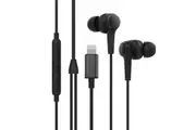 Rewyre MFI Certified Lightning Wired Mic and Volume Control Earphones Black