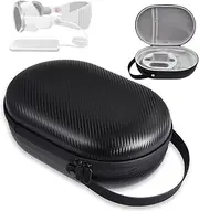 [Coyktonty] Hard Carrying Case for Vision Pro, Suitable for Travel and Home Storage, Portable Protection Accessories for Vision Pro,Waterproof Shockproof Portable Bag (PU Case)