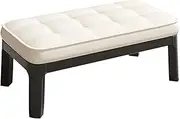 GUAWJRZDP Dining Room Bench, Wood Bench, Upholstered Entryway Bench, Bedroom Bench for End of Bed, Farmhouse Bench for Kitchen, Dining, Living Room, Entryway, Wood Bench Indoor(Black,80cm/31.4in)