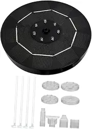 MERRYHAPY 1 Set Outdoor Solar Fountain with LED Lights Garden Water Pump for Bird Bath Decor and Easy to Install for Outdoor Water Features