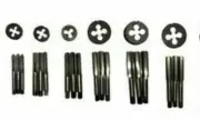 ME THREAD TAP & DIES SET 6 SIZES 3/16",7/32",1/4",9/32",5/16",3/8" 55 DEGREE BP