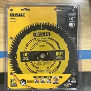 NEW DEWALT DWA11080 Precision Trim Ultra Fine Finish Carbide Saw Blade 10" 80T