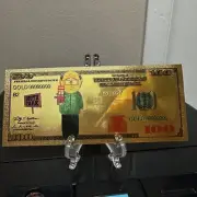 24k Gold Foil Plated Mr. Garrison South Park Banknote Cartoon Collectible