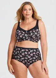 [Taking Shape] Taking Shape Wirefree Smooth Support Bra Size 18C in Floral - Plus Size Women's Floral