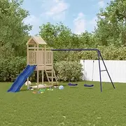 Generic Outdoor Playset Solid Wood Pine,Toys & Games,Outdoor Play Equipment,Swing Sets & Playsets