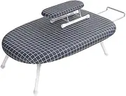 Pro Ironing Board Folding Ironing Board, Desktop Ironing Board with Detachable Small Hot Board Adjustable Ironing Board