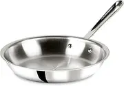 All-Clad 4110 Stainless Steel Tri-Ply Bonded Dishwasher Safe Fry Pan Cookware, 10-Inch, Silver