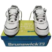 Brunswick Phantom II K208-9 White Black Slide-Rite Bowling Shoe Mens Sz 7.5 M