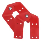 2 Pcs Attic Ladder Hinges Loft Telescopic Work Metal Hangers Parts Foldable