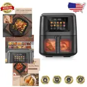 Advanced Touchscreen Hot Air Fryer with 10 Preset Menus - 8 Quart Capacity