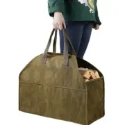 Firewood Storage Bag Carrier Canvas Log Container Holder Woodpile