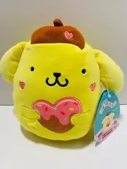 Squishmallows Sanrio POMPOMPURIN VALENTINE'S 7” Soft Plush Stuffed Toy - NWT
