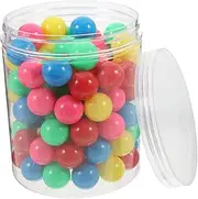 100pcs Counting Balls Ball Pits Combination Colored Marbles Large Gumballs Marbles Bulk Marble Balls Vending Machine Toys Marbles Large Counters and Marbles for Game Plastic