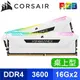 Corsair 海盜船 Vengeance PRO SL RGB DDR4-3600 16G*2 桌上型記憶體《白》(CMH32GX4M2D3600C18W)【捷元貨】