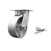 5 Inch Kingpinless Semi Steel Poly Wheel Swivel Caster with Swivel Lock SCC