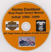 HARLEY DAVIDSON Softail EVO Shop Repair Manual 1984-1999 PLUS Extra FBT manuals