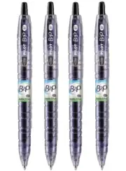 Pilot B2P Bottle Pen Lot/4 Gel Roller 0.7mm Fine Black Office School Recycled