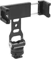 MagiDeal Phone Tripod Mount Adapter 360 Adjustable with Cold Shoe Multipurpose Stable Adapter Phone Stand for Living Room Bedroom Home
