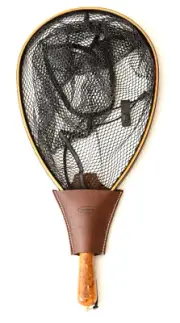 Fly Fishing Leather Hand Made Holster for a Landing Net ,Gift ,Leathercraft