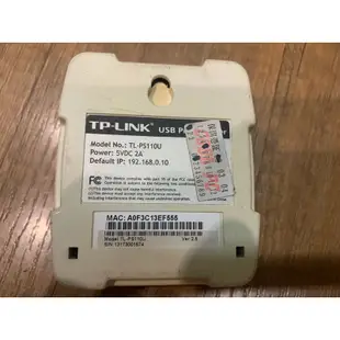 TP-Link tl-ps110u USB網路列印伺服器 印表機伺服器 usb print server