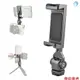 Veledge 鋁合金手機支架夾手機三腳架支架 360° 可旋轉,帶雙冷靴支架,適用於智能手機 Vlog 自拍直播視頻錄