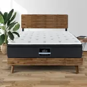 Giselle Bedding Mattress Bed 7 Zone Euro Top Pocket Spring Firm Foam