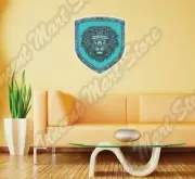 Medieval Lion Shield Royal King Warrior War Wall Sticker Interior Decor 20"X25"