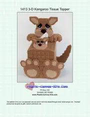 Kangaroo Tissue Topper- Plastic Canvas Pattern or Kit