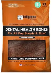 Indigenous Dental Health Bones Carrot Pumpkin Flavor