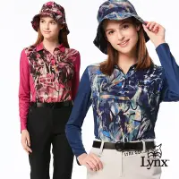 在飛比找Yahoo奇摩購物中心優惠-【Lynx Golf】女款歐洲進口布料吸排機能脇邊剪裁造型長