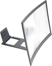KOCKSHION 1pc Cell Phone Amplifier Phone Screen Magnifier Electronic Video Magnifier Corded Phones Landline Gadgets Computer Screen Magnifier Corded Telephone Quad Ringer Black Acrylic Lens