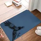 Vikings Bath Mat Nordic Raven Doormat Kitchen Carpet Balcony Rug Home Door Mat