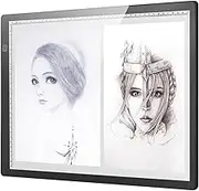 Daseeme ic A3 LED Tracing Light Box Ultra-Thin Stepless Dimmable Brightness Artcraft Light Table Pad d with Scale USB Powered Portable Copy d for Artists Adults Students Sketching Drawin